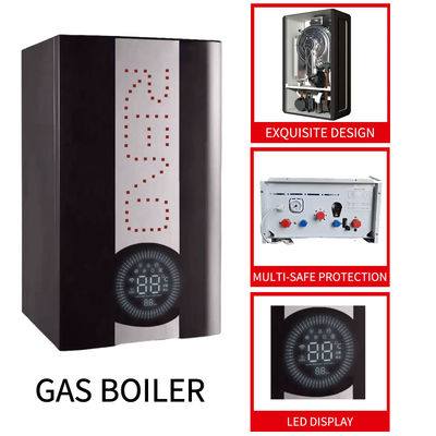 Nồi hơi treo tường ngưng tụ khí 20/24/42Kw Vỏ đen Bộ trao đổi nhiệt bằng đồng Máy nước nóng