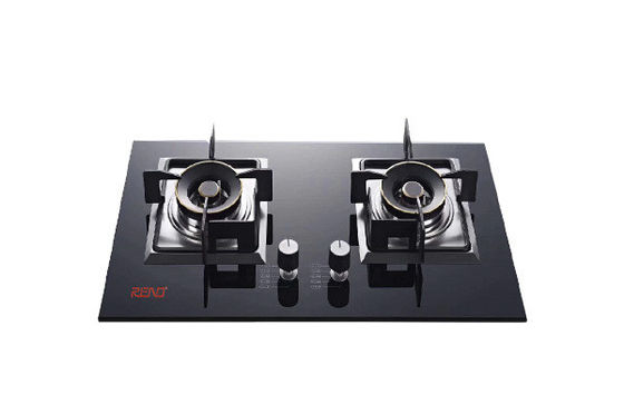 Bảng điều khiển bằng kính Lò đốt gas Thiết bị nhà bếp được tích hợp trong phạm vi gas