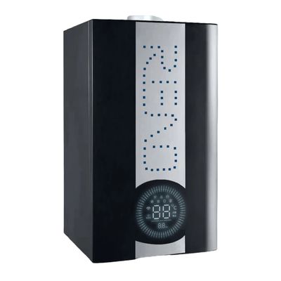 20-42Kw lò khí treo tường để sưởi ấm và tắm tiết kiệm năng lượng trong vỏ đen